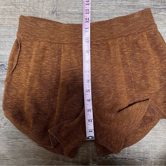 FREE PEOPLE Beach Knit Cotton Linen Blend Pull On Shorts Size Small - Picture 9 of 10